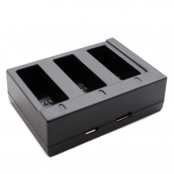 Зарядное устройство для 3х батарей GoPro HERO8 и HERO7/6/5 Black