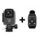 Remote control on hand for action cameras SJCAM SJ7, SJ6, M20 with camera in underwater case