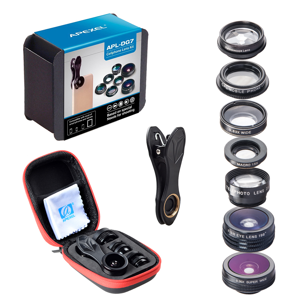 A set of lenses for a smartphone 7-in-1, main view
