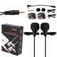 Dual AriMic 3.5 mm lavalier microphone with 1.5 m cable