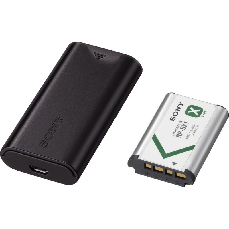 Дорожное зарядное устройство Sony BC-DCX (с батареей NP-BX1), главный вид
