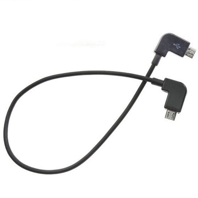 Кабель microUSB to microUSB 28 см для пульта DJI Mavic Pro, 2, Air, Spark, Mini, SE