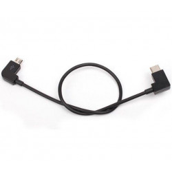 Кабель microUSB to USB Type-C 28 см для пульта DJI Mavic Pro, 2, Air, Spark, Mini, SE
