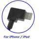 Кабель microUSB to Lightning iPhone/iPad 28 см для пульта DJI Mavic Pro, 2, Air, Spark, Mini, SE