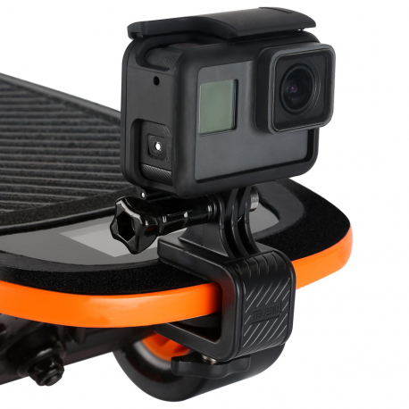 Mount-clip for GoPro on skateboard, main view