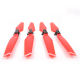 Цветные пропеллеры для DJI Mavic Pro (2 пары), красный комплект