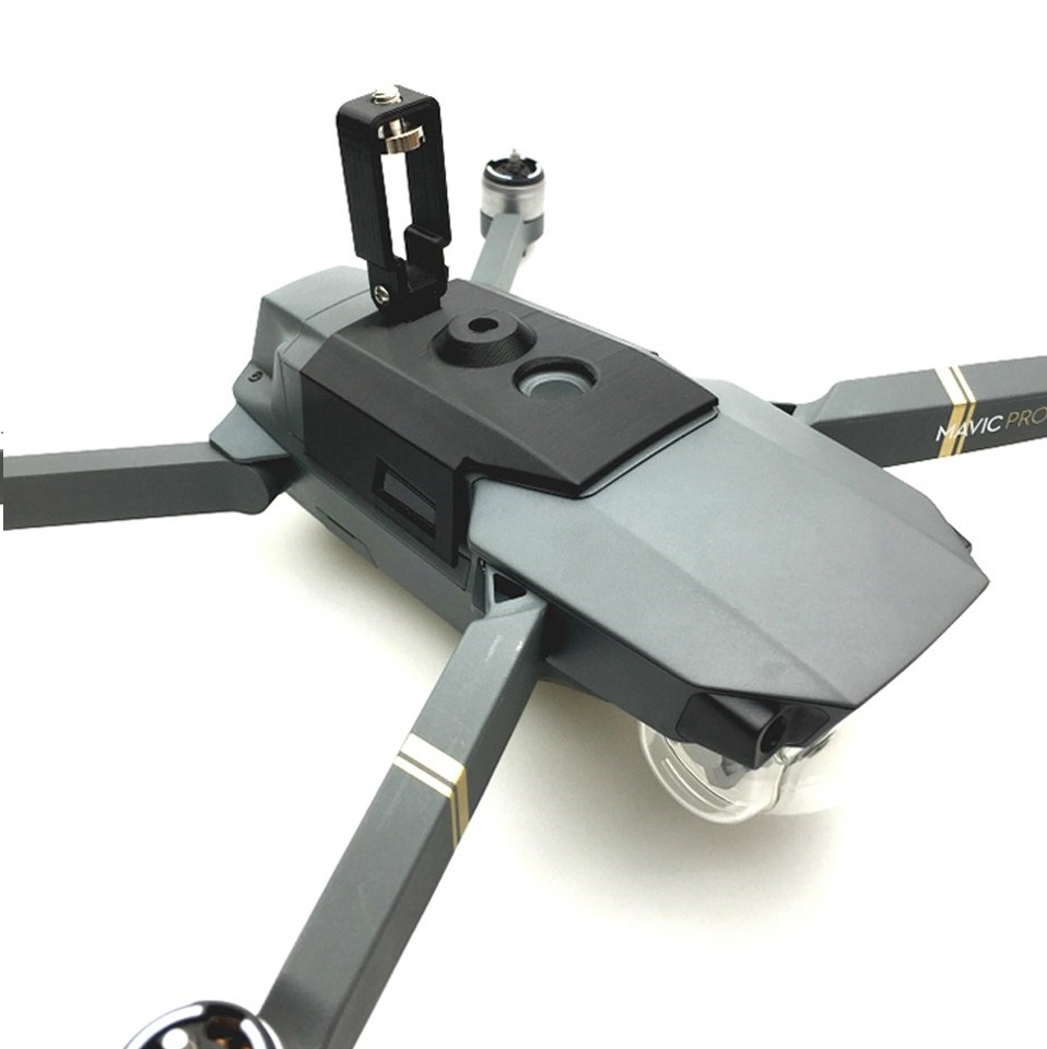 Крепление панорамной 360 VR камеры к DJI Mavic PRO сверху, главный вид