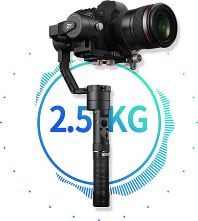 Максимальне навантаження Crane Plus - 2.5кг