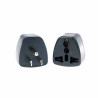 Переходник вилки EU/UK - US (на тип B) 10A 3 pin V2 black | Wazza