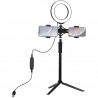PULUZ 6,2'' (16cm) Selfie LED Ring Light on a tripod 41-56cm | Wazza