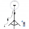 PULUZ Ring USB RGBW LED lamp 11.8'' (30 cm) on tripod 110 cm | Wazza