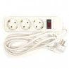 PowerPlant Surge protector 1.8 m, 3x1.5mm2, 10A, 3 sockets (JY-1054/1.8) | Wazza